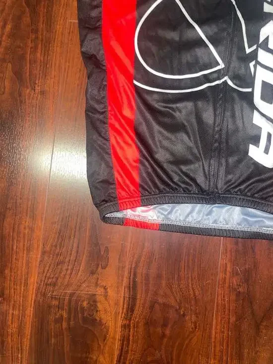 Merida Men's Short Sleeve Cycling Jersey Full Zip MTB Bike Shirt - Black/Red - Picture 7 of 16